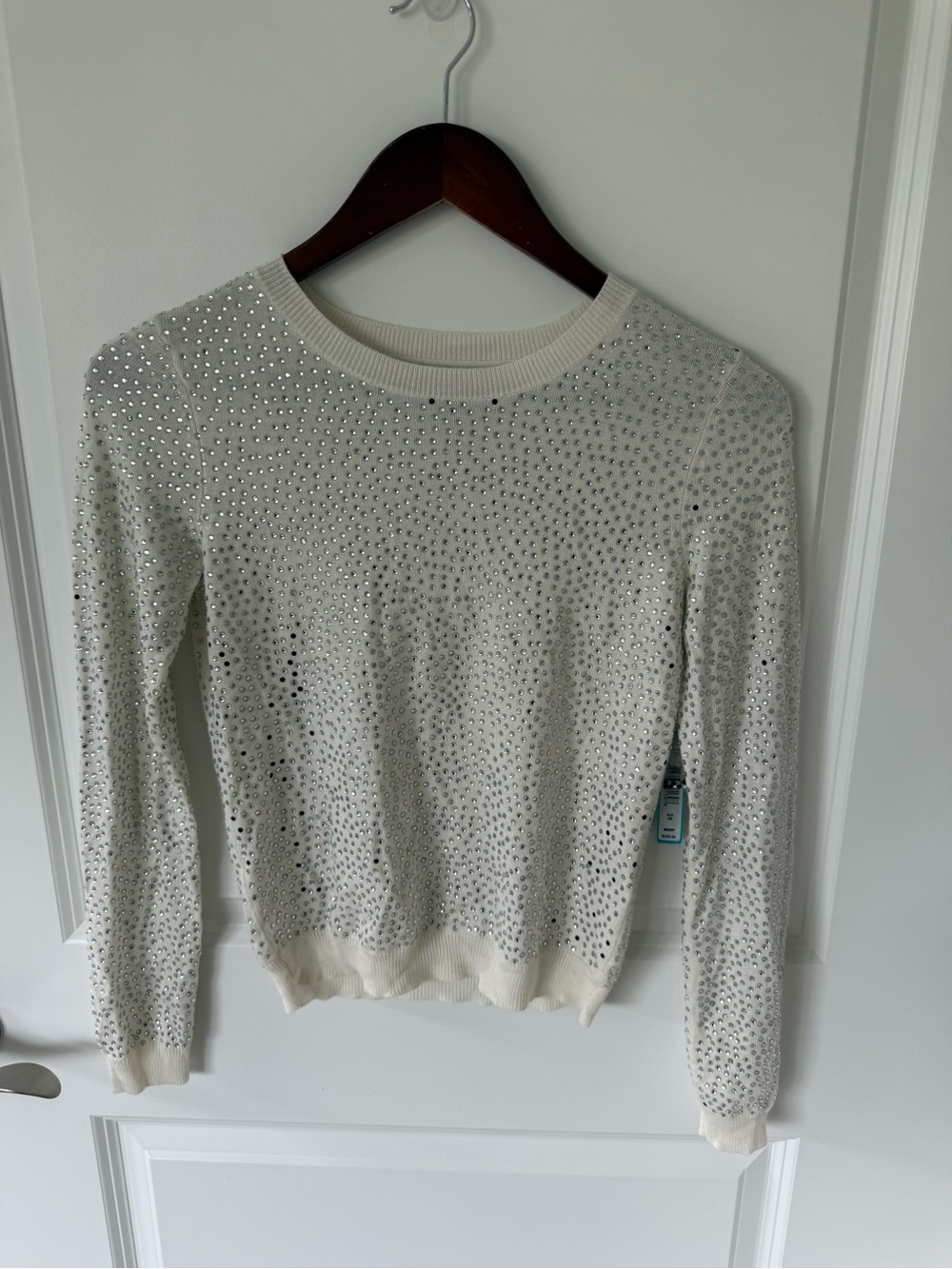 Alice + Olivia Crystal Rhinestone Sweater